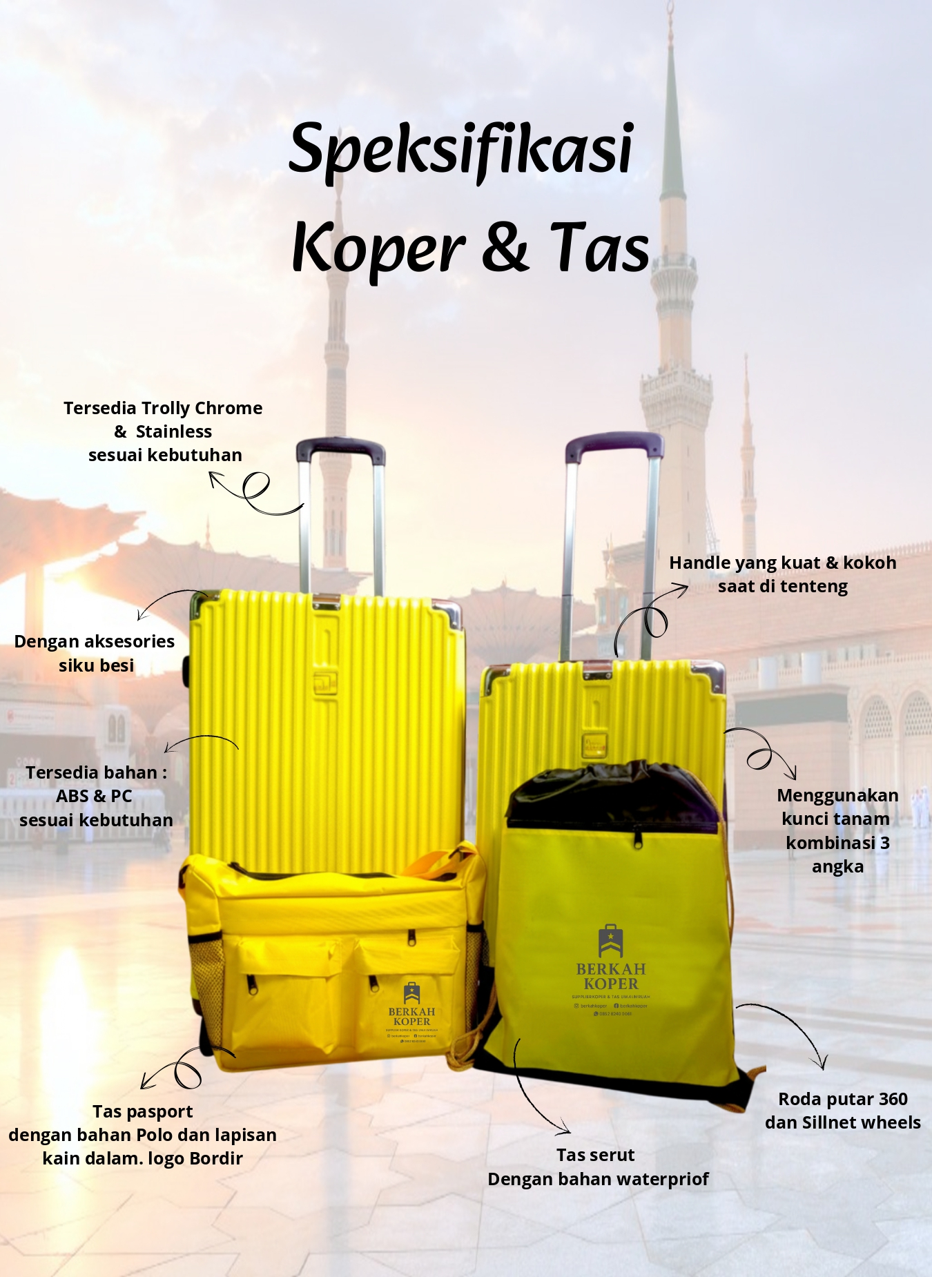 Tas Selempang Haji Premium